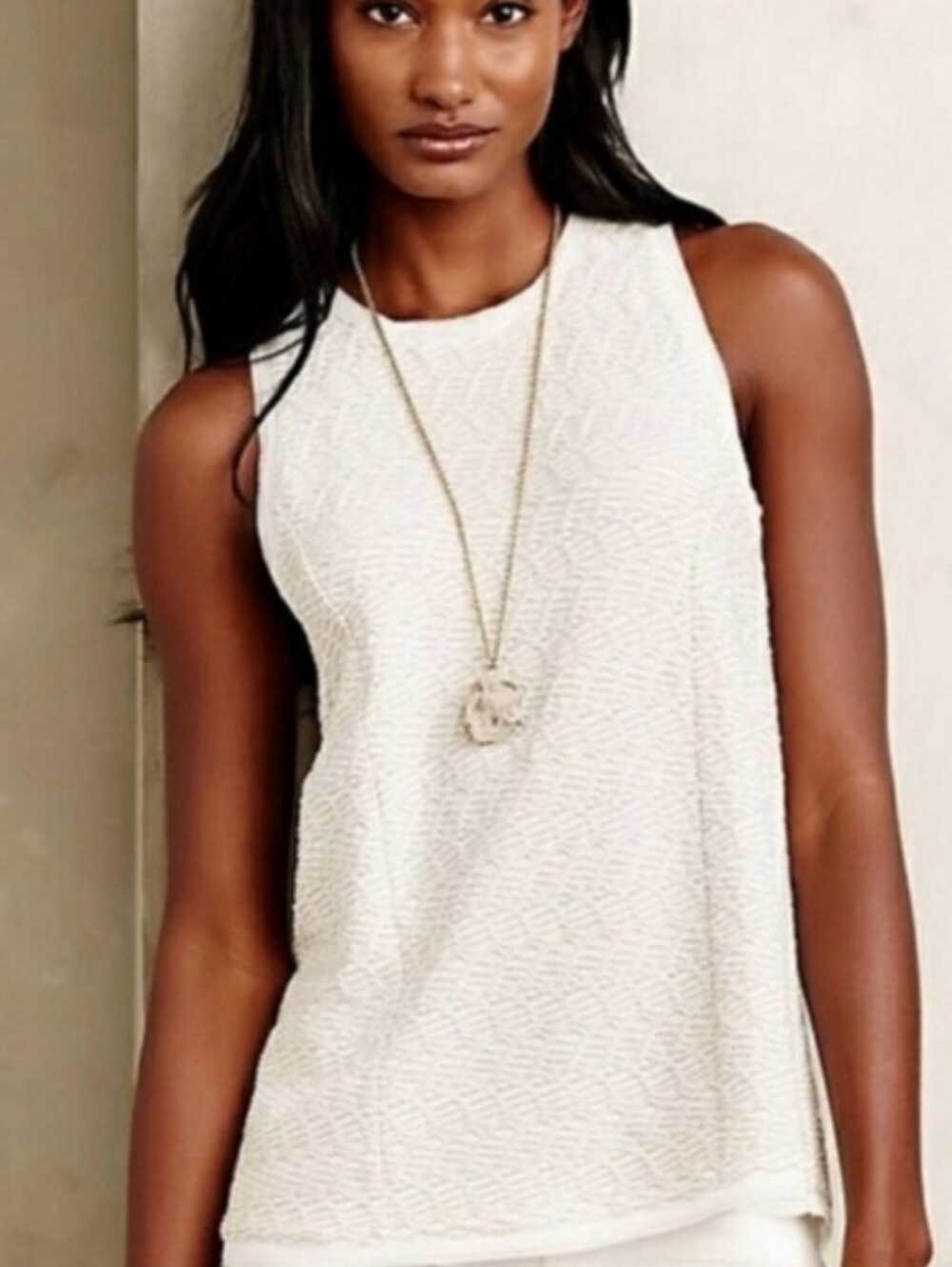 Anthropologie 9-H15-STCL Sleeveless Tank Top
